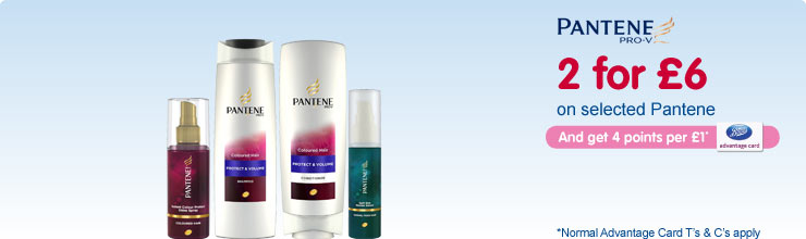 2 for �6 on selected Pantene